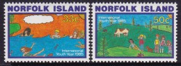 Norfolk Island 1985 Int Youth Year Sc 369-70 Mint Never Hinged - Ile Norfolk