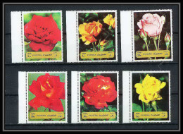 379 - Fujeira MNH ** Mi N° 1251 / 1256 A Fleurs (fleur Flower Flowers) Roses Rosen - Rosen