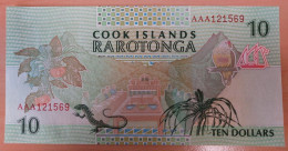 COOK ISLANDS 10 DOLLARS 1992 UNC PICK 8 - Sonstige – Ozeanien