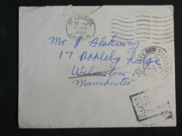 DL4 GREAT BRITAIN   BELLE LETTRE 1943 BLACPOOL  A MANCHESTER ++AFF. INTERESSANT++ - Lettres & Documents