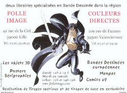 MARINI : Carte Visite Librairie FOLLE IMAGE - Tarjetas Postales