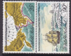 Norfolk Island 1978 Cook's Voyage Sc 235-36 Mint Never Hinged - Ile Norfolk