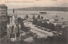 SUISSE - Genève - Le Monument Brunswick Et La Rade - Vue Panoramique - Vue Au Loin De La Mer - Carte Postale Ancienne - Genève