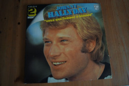 JOHNNY HALLYDAY CEUX QUE L AMOUR A BLESSES  DOUBLE LP  VALEUR+ - Rock