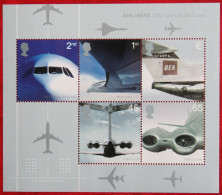 50th Anniversary Of Passenger Jet Aviation (Mi Block 13) 2002 POSTFRIS MNH ** ENGLAND GRANDE-BRETAGNE GB GREAT BRITAIN - Neufs