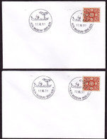 NORWAY - Alta 1991 «The Museum» Runic Inscriptions And Vikingship - Note TWO Diff. Postmarks With/without Stars! - Archeologia