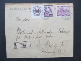 BRIEF Libochovice - Praha 1940 Cukrovar Zuckerfabrik   //// P2080 - Covers & Documents