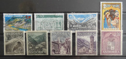 Lot De 9 Timbres Andorre - Otros & Sin Clasificación