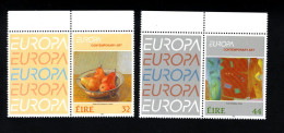 1993956119 1993 SCOTT 895 896  (XX) POSTFRIS MINT NEVER HINGED - EUROPA ISSUE - PAINTINGS COMPTEMORARY ART  LABEL LEFT - Neufs