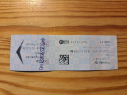 Public Transport, Bus, Metro Ticket - Hungary - Europe