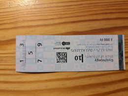 Public Transport, Bus, Metro Ticket - Hungary - Europe