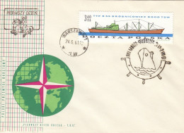 FDC POLAND 1241,ships - FDC