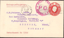 603951 | Canada, Toronto, Kriegsgefangenenpost POW Aus Doncaster In Das Lager, Censor | Gießen (W 6300) - Briefe U. Dokumente