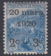 Monaco   N° 35 *  - Cote  :  55 € - Neufs