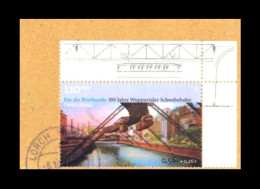 Bund / Germany: 'Wuppertaler Schwebebahn, 2001' / 'Wuppertal Suspension Railway', Mi. 2171; Yv. 2007; Sc. B884 Oo - Gebruikt