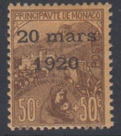 Monaco   N° 41 *  - Cote  :  70 € - Neufs