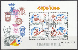 SPANIEN Block 26, Gestempelt, Fußball-Weltmeisterschaft, Spanien 1982 - Blocs & Feuillets