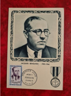 Carte 1961 MAXI   PARIS HEROS DE LA RESISTANCE JACQUES RENOUVIN - Non Classés