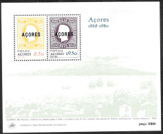 Portogallo/Portugal (Azzorre): Francobolli Su Francobolli, Stamps Upon Stamps, Timbres Sur Timbres - Stamps On Stamps