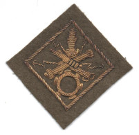 INSIGNE TISSUS BREVET OFFICIER SPECIALISTE TOUS DOMAINES ??   KAKI   GUERRE 1939 1940 ?? - Esercito