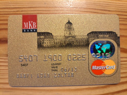 MKB Credit Card Hungary - Budapest - Cartes De Crédit (expiration Min. 10 Ans)