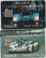 TC23 - 2 CARTES A PUCE PEUGEOT SERIE 2, Pour 1 € - Other – Asia