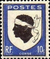 France - Yvert & Tellier N°755 - Armoiries De Provinces - Corse - Neuf** NMH - Cote Catalogue 0,20€ - 1941-66 Armoiries Et Blasons