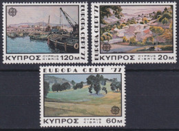 Cyprus 1977 Europa CEPT (**)  Mi 464-66 - M€ 3,-; Y&T 459-61 - €3,50 - 1977