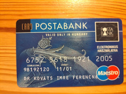 Posta Bank Credit Card Hungary - Carte Di Credito (scadenza Min. 10 Anni)