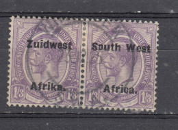 South West Africa 1924 - Overprinted 1/3 Pair, (e-725) - Afrique Du Sud-Ouest (1923-1990)