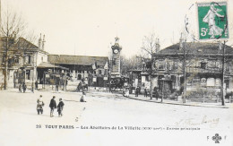 CPA - TOUT PARIS - N° 28 - Les ABATTOIRS De La VILLETTE - Entrée Principale - (XIXe Arrt) 1909 - Coll. F. Fleury - TBE - Paris (19)