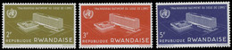 158/160** - Nouveau Siège De L'O.M.S. à  / Nieuw Hoofdkwartier Van De O.M.S. In - Genève - RWANDA - Unused Stamps