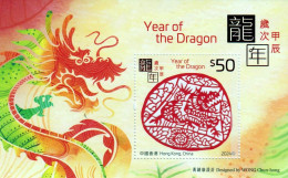 Hong Kong - Postfris / MNH - Sheet Year Of The Dragon 2024 - Ungebraucht