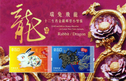 Hong Kong - Postfris / MNH - Sheet Year Of The Rabbit / The Dragon 2024 - Unused Stamps