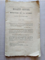 Bulletin Officiel Du Ministère De La Guerre  Année 1888  Partie Supplémentaire - French