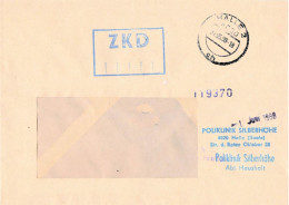 DDR Brief ZKD Poliklinik Silberhöhe 1988 Halle - Servicio Central De Correos