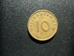 ALLEMAGNE : 10 REICHSPFENNIG   1937 D    KM 92      TTB - 10 Reichspfennig