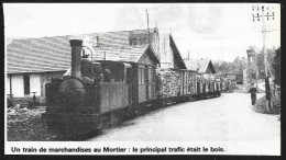 1977  --  LE MORTIER CORREZE . TRAIN DE MARCHANDISES TRAFIC DE BOIS . 4A730 - Non Classés