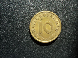 ALLEMAGNE : 10 REICHSPFENNIG   1938 A    KM 92      TTB+ - 10 Reichspfennig