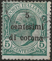 TRTT3U1,1919 Terre Redente - Trento E Trieste, Sassone Nr. 3, Francobollo Usato Per Posta °/ - Trentin & Trieste