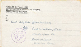 Duitse Krijgsgevangene Na WOII In Kamp 2228 = Overijse. - WW II (Covers & Documents)