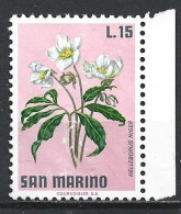 San Marino, 1971 - 15l Helleborus Niger - Nr.842 MNH** - Neufs