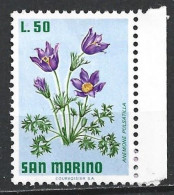 San Marino, 1971 - 50l Anemoni - Nr.843 MNH** - Nuovi