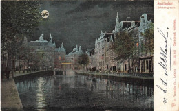 PAYS BAS - Amsterdam - Lijnbaansgracht - Colorisé - Carte Postale Ancienne - Amsterdam