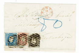 Portugal, 1876, # 36, 40, 44, Para Pernambuco, Com Certificado - Cartas & Documentos