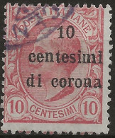 TRTT4U1,1919 Terre Redente - Trento E Trieste, Sassone Nr. 4, Francobollo Usato Per Posta °/ - Trentin & Trieste