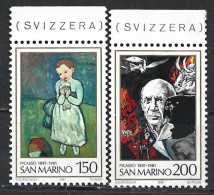 San Marino, 1982 - Pablo Picasso - Nr.1082/1083 MNH** - Ungebraucht