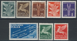 1930-32 Italia Posta Aerea 8v. MNH Sassone N. 10/17 - Andere & Zonder Classificatie