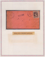 Cover With MISSENT MARKING US 10 Cent Stamp On Cover Missent Letter - 1845-47 Provisorische Ausgaben