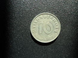 ALLEMAGNE : 10 REICHSPFENNIG   1940 E   KM 101    TTB+ - 10 Reichspfennig